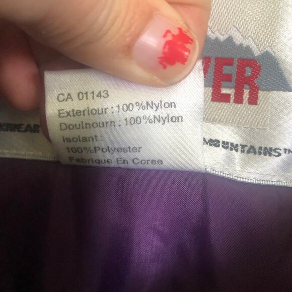 VTG 90s Obermeyer Zephyr Colorblock Ski Jacket Purple Teal Men’s L Outdoor Retro - Picture 9 of 12